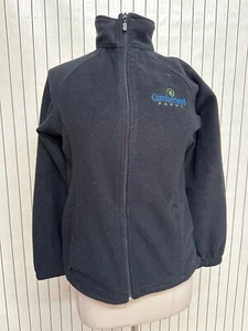 Harrington Fleece Jacket Womens Black Cumberland Farms Full Zip 108030 Size M - Picture 1 of 7