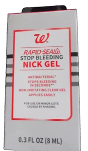 Rapid Seal Stops Bleeding in Seconds Antibacterial Nick Gel 0.3 OZ - Picture 1 of 1