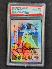 Tony Gwynn HOF Signed 2003 Topps Tribute Perennial All-Star Padres AUTO PSA