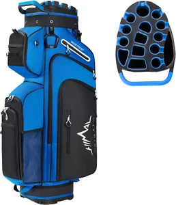 14-Way Golf Cart Bag, Premium Full Length Golf Bag for Men with Magnetic Leather - Picture 1 of 12