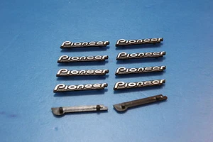 For Replacement PIONEER Plastic Logo Badge x 10 (30mm (1-3/16") x 5mm (3/16") - Picture 1 of 1