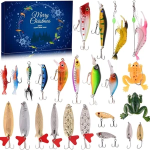 Advent Calendar Fishing Christmas Countdown 24 Days Fishing Set For Adult Mens - Picture 1 of 11