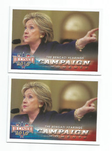 HILLARY CLINTON 2016 DECISION SERIES 1 CAMPAIGN MOMENT-BENGAZI HEARINGS CARD #96
