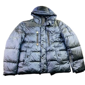 Michael Kors Men's Hooded Down Puffer Parka Jacket Navy Blue • Medium - Picture 1 of 6