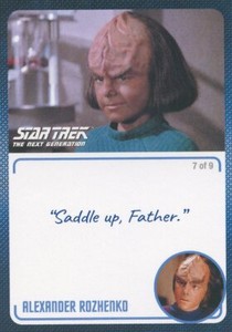 Star Trek TNG Archives & Inscriptions #16 Alexander Rozhenko Variation 7 of 9