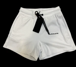 Alphalete Women's White Essential Core Shorts Size XS NWT - Picture 1 of 7