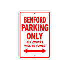 Benford Parking Only Boat Ship Yacht Marina Dock Notice Aluminum Metal Sign