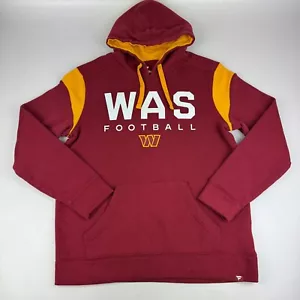 Fanatics Mens Size L Washington Commanders Redskins Hoodie Sweatshirt Red *Read - Picture 1 of 7