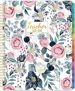 Teacher Planner 2025-2026 - 2025-2026 Weekly & Monthly Lesson Plan Book with Col - Picture 1 of 12