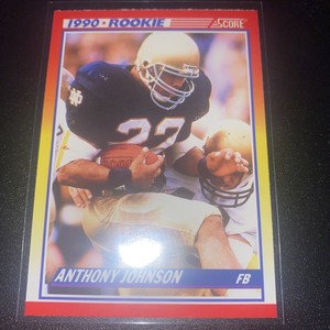 1990 SCORE ANTHONY JOHNSON RC INDIANAPOLIS COLTS #624
