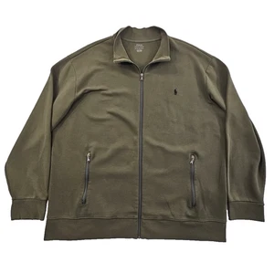 Polo Ralph Lauren durchgehender Reißverschluss Strick Performance Jacke Herren XTL jägergrün gebraucht, in einwandfreiem Zustand - Bild 1 von 17