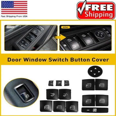 Door Armrest Window Button Switch Trim Cover CLS550 12-2015 Fit Mercedes-Benz - Imagem 1 de 4