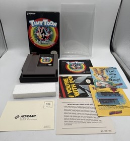 Tiny Toon Adventures NES Nintendo Complete w/ Manual CIB Box Poster VGC