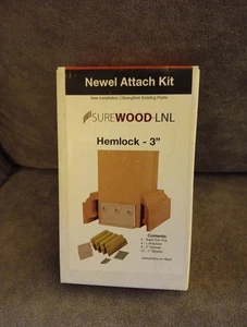 Newel Attach Kit Hemlock 3” Surewood LNL Building Products Stair Parts New - Picture 1 of 4
