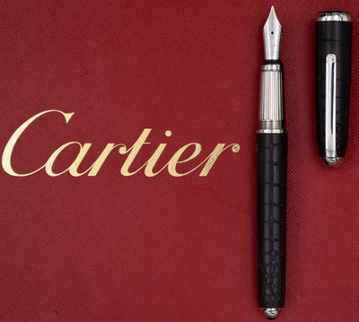 Pluma Estilográfica CARTIER Louis Cartier Dandy Ébano Cocodrilo Edición Limitada 1/1847 Foto 1 de 4