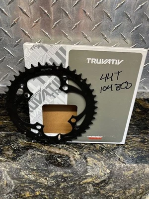 TruVativ Trushift 44T Black Steel MTB Chainring 8-11 Speed, 104 BCD, - Image 1 of 2