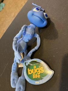 MATTEL Disney Bug's Life Flik 9" Cuerpo de felpa Cabeza de plástico Brazos flojos Piernas con etiqueta - Imagen 1 de 6