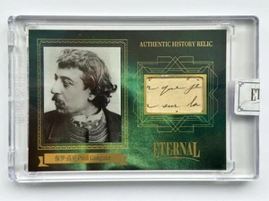 2024 Eternal Cuts World Celebrities Paul Gauguin Authentic History Relic /5 - Picture 1 of 2