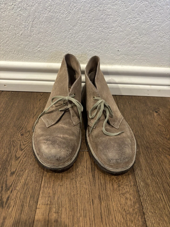Clarks Originales Desert Chukka Bota Zapatos Marrón Envejecido Gamuza Para Mujer 7.5 Foto 1 de 3