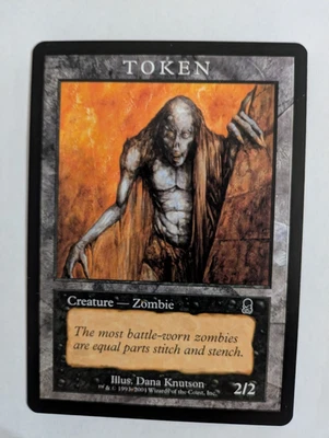 Token Zombie MTG Player Rewards 2001 (Odyssey) MTG NM Free shipping with track - Image 1 of 2