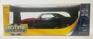2008 Jada Toys Bigtime Muscle 1968 Chevy Camaro Black/ Red Stripe 1:18 Scale - Picture 1 of 5