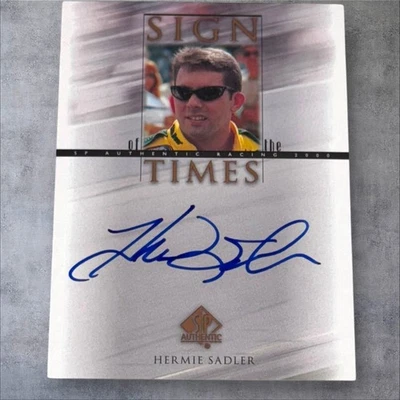 Hermie Sadler #HE 2000 UPPER DECK SP AUTHENTIC PACK PULLED NASCAR signed card - Image 1 of 2