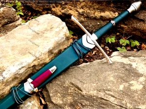 Anduril Strider Espada Ranger Señor de los Anillos Película bf Hobbit con Cuchillo y Funda - Imagen 1 de 4