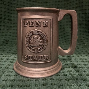 Tazza Vintage Penn State 1855 Peltro Stein Metallo - Pennsylvania State University - Foto 1 di 5