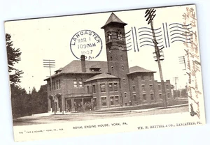 York Pennsylvania pa Royal Engine House Postcard B574 - Picture 1 of 2