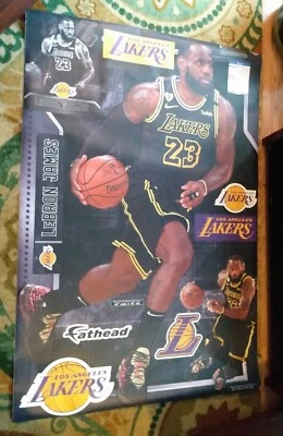 Calcomanías originales de Los Angeles Lakers LeBron James Fathead 45x78 Foto 1 de 4