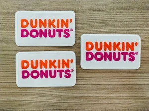 3pcs DUNKIN DONUTS Food Drink Donuts Burgers Patches Embroidered or Iron On - Picture 1 of 7