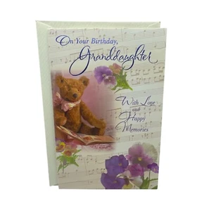 Carlton Cards Happy Birthday Granddaughter Greeting Card - Picture 1 of 4