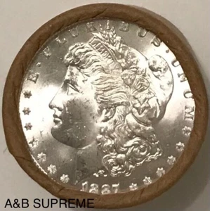 (10) 1878-1904 MORGAN DOLLARS COIN ROLL “STUNNING GEMS” BU UNCIRCULATED 90% SIL. - Picture 1 of 21
