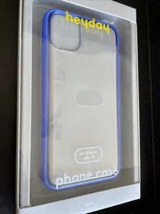 heyday iPhone 11 / XR Clear Case - Bright Blue Bumper - Picture 1 of 2