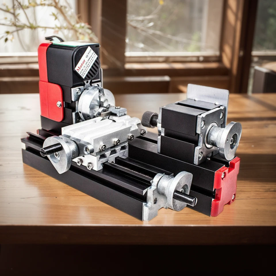 24W Mini Metal Lathe Machine Used For Wood, Plastic, Soft Metals,20000rev/min - Image 1 of 4