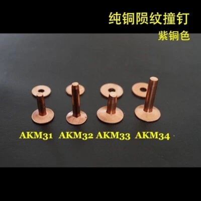 Quality 20pcs Leather Craft Wallet bag Solid Copper Nail Belt Luggage Rivet AKM3 - Image 1 of 4