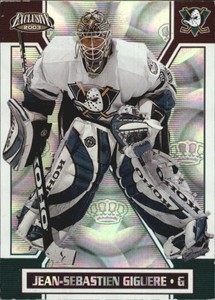2002-03 Pacific Exclusive Anaheim Ducks Hockey Card #1 Jean-Sebastien Giguere