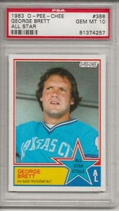 1983 O-PEE-CHEE GEORGE BRETT #388 ALL-STAR PSA 10 GEM MINT Hall of Fame