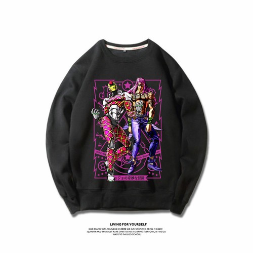 VETEMENTS Jojo's Bizarre Adventure Anime Felpa con Cappuccio Pullover Pullover Cappotto Cotone