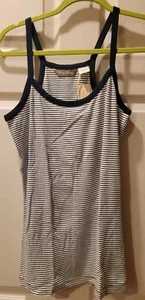 ❤❤TOMMY BAHAMA Neu mit Etikett Paradise Spa gestreiftes Cami Tanktop Tintenblau/Weiß Größe XL 16 - Bild 1 von 8