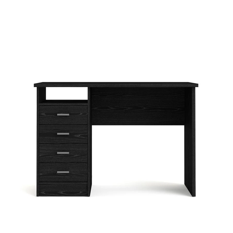Tvilum Desk With 4 Drawers Black Woodgrain