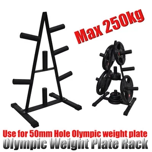 Olympic Weight Plate Storage Rack - Home Gym Weight Plate Tree - Store 250kg+ - Picture 1 of 3