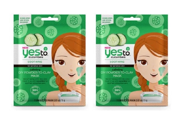Yes To Cucumbers Soothing for Sensitive Skin DIY Powder to Clay Mask, 1 Ct (2Pk) - Image 1 of 1