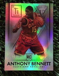 2013-14 Panini Titanium ANTHONY BENNETT Rookie Titanium Parallel RC Card #ED /22