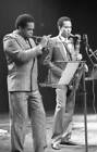 Trumpet Player Freddie Hubbard And Bobby Pierce 1986 Old Music Photo