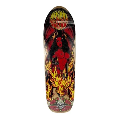 Benson RED Devil Woman Pro Deck Death Skateboards POOL Shape 9 "