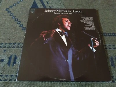 2 lp set 1972 Johnny Mathis In Person Live Las Vegas VG++/Near Mint c pics - Image 1 of 4