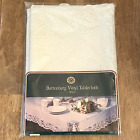 Vtg Battenberg Battenburg Vinyl Lace Tablecloth Windsor Browne White 52X70 Nos