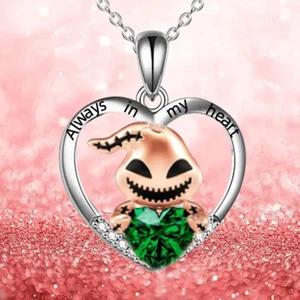 Oogie Boogie Heart Nightmare Before Christmas Movie Jewelry Pendant Necklace - Picture 1 of 4