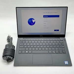 Dell XPS 9370 Laptop Intel i5 8250U 1.60GHZ 13.3" FHD 8GB 256GB NVMe Windows 11 - Picture 1 of 8